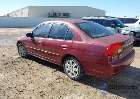 2003 Honda Civic Ex из США, поврежденный, VIN 2HGES26773H561040